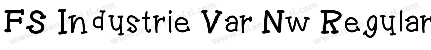 FS Industrie Var Nw Regular字体转换